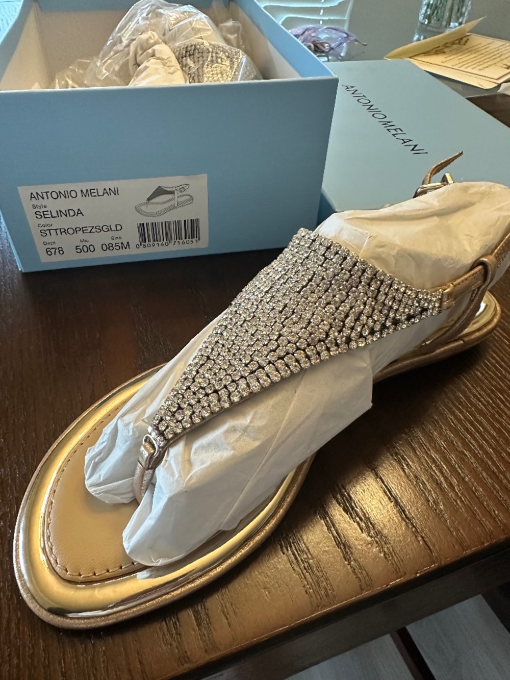 Antonio Melani Sandals with Diamonds
